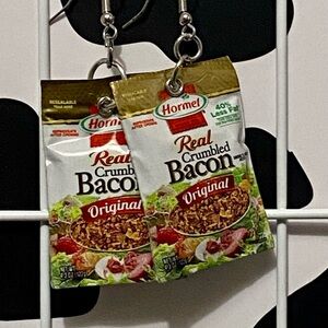 Hormel Real Crumbled Bacon Earrings